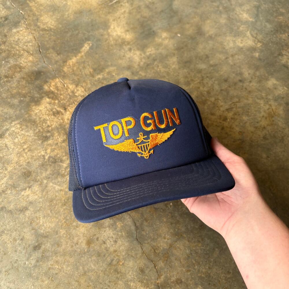 Vintage 1986 Top Gun Official Promo Trucker‎ Hat